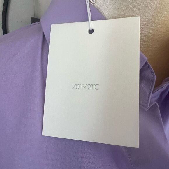 70/21 High-Low Long Sleeve Top, Designer Luxury, Large. Purple, NWT - Picture 10 of 15